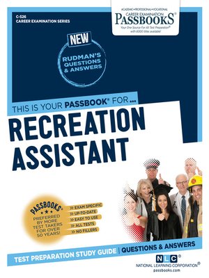 cover image of Recreation Assistant